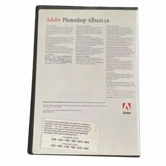 Adobe Photoshop Album 2.0 Open Box Organize Edit Share Your Photos Complete - Picture 5 of 6